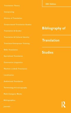 Cover Bibliography of Translation Studies: 2001 (eBook, PDF)
