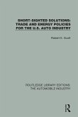Short Sighted Solutions: Trade and Energy Policies for the US Auto Industry (eBook, ePUB)