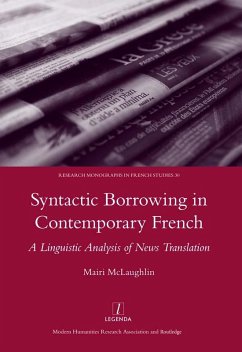 Cover Syntactic Borrowing in Contemporary French (eBook, PDF)