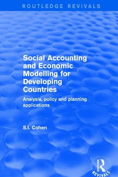 Social Accounting and Economic Modelling for Developing Countries (eBook, ePUB) - Cohen, S. I.
