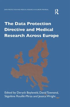 Cover The Data Protection Directive and Medical Research Across Europe (eBook, PDF)