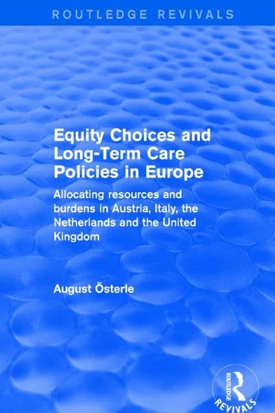 Equity Choices and Long-Term Care Policies in Europe (eBook, PDF)