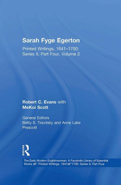 Sarah Fyge Egerton (eBook, PDF) - Evans, Robert C.