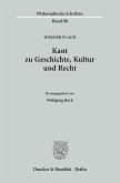 Kant zu Geschichte, Kultur und Recht. (eBook, PDF)