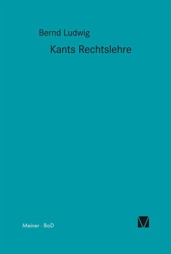 Kants Rechtslehre (eBook, PDF) - Ludwig, Bernd