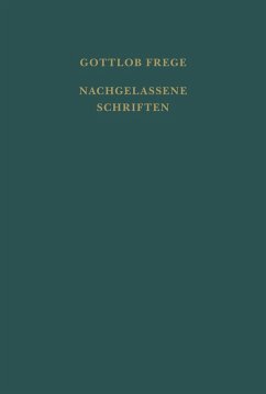 Nachgelassene Schriften und Wissenschaftlicher Briefwechsel. Erster Band (eBook, PDF) - Frege, Gottlob