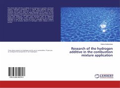 Research of the hydrogen additive in the combustion mixture application