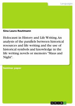 Holocaust in History and Life Writing. An analysis of the parallels between historical resources and life writing and the use of historical symbols and knowledge in the life writing novels or memoirs &quote;Maus and Night&quote;.