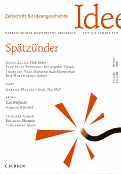 Zeitschrift für Ideengeschichte Heft XI/2 Sommer 2017 (eBook, PDF)