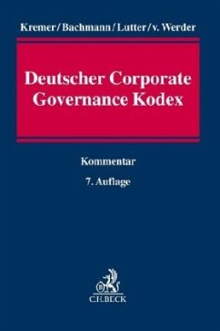 Cover Deutscher Corporate Governance Kodex, Kommentar