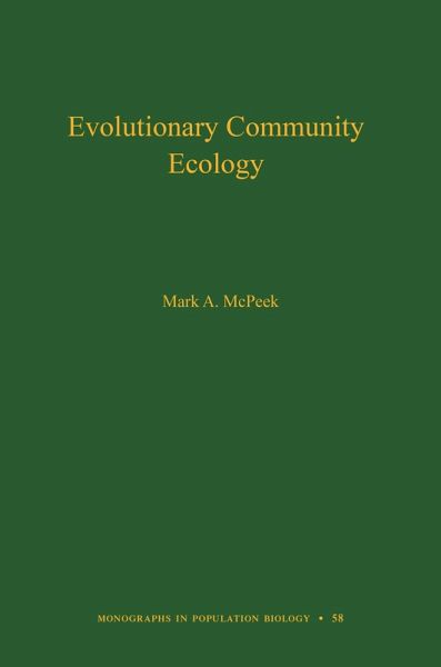 Evolutionary Community Ecology (eBook, PDF) Evolutionary Community Ecology (eBook, PDF)