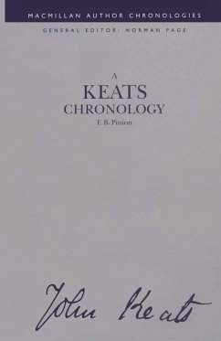 Cover A Keats Chronology (eBook, PDF)