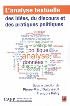 Cover L'analyse textuelle des idees, du discours et des pratiques politiques (eBook, PDF)