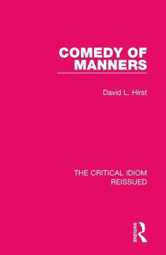 Comedy of Manners (eBook, PDF) - Hirst, David L.