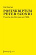 Postskriptum Peter Szondi (eBook, PDF) - Bild 1
