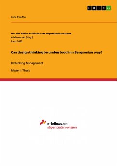 Can design thinking be understood in a Bergsonian way? (eBook, PDF)
