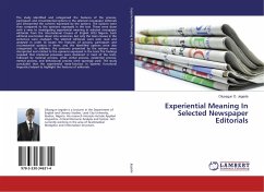 Experiential Meaning In Selected Newspaper Editorials - Jegede, Olusegun O.