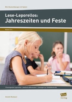 Lese-Leporellos: Jahreszeiten und Feste, Klasse 3-4 - Neubauer, Annette