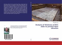 Analysis of thickness of RCC slabs to prevent floor vibration
