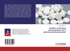 Studies on Drying charactersitics of a pharmaceutical powder