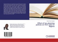 Effect of tax planning policies on firm value in Nigeria
