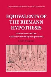 Equivalents of the Riemann Hypothesis 2 Hardback Volume Set - Broughan, Kevin