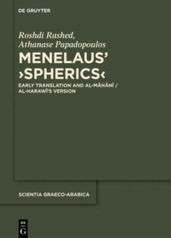 Menelaus' 'Spherics' - Rashed, Roshdi;Papadopoulos, Athanase