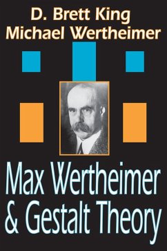 Max Wertheimer and Gestalt Theory (eBook, ePUB) - Wertheimer, Michael