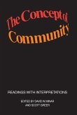 The Concept of Community (eBook, ePUB)