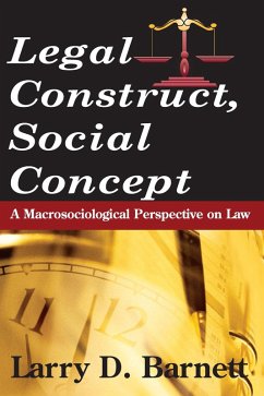 Cover Legal Construct, Social Concept (eBook, PDF)