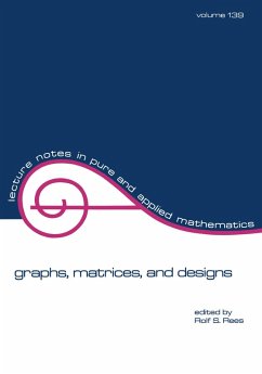Graphs, Matrices, and Designs (eBook, ePUB) - Rees