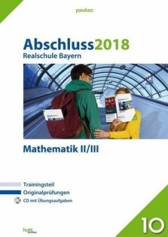 Cover Abschluss 2018 - Realschule Bayern Mathematik II/III, m. CD-ROM