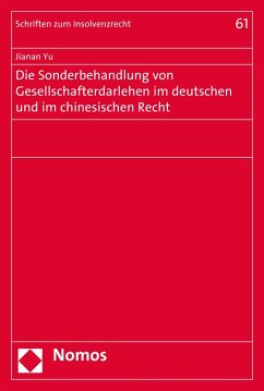 Cover Die Sonderbehandlung von Gesellschafterdarlehen im deutschen und im chinesischen Recht (eBook, PDF)