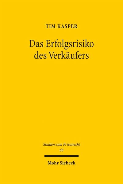 Das Erfolgsrisiko des Verkäufers (eBook, PDF)