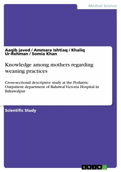 Knowledge among mothers regarding weaning practices - Ur-Rehman, Khaliq;Khan, Somia;Javed, Aaqib