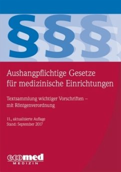 Cover Aushangpflichtige Gesetze für medizinische Einrichtungen