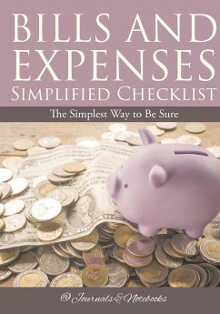 Bills and Expenses Simplified Checklist - @Journals Notebooks