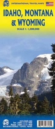 Landkarte Idaho, Montana & Wyoming Landkarte Idaho, Montana & Wyoming