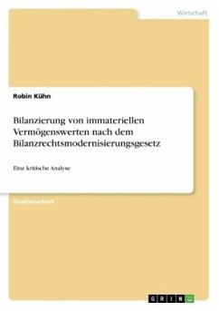 Bilanzierung von immateriellen Vermögenswerten nach dem Bilanzrechtsmodernisierungsgesetz - Kühn, Robin