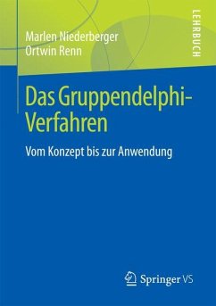 Das Gruppendelphi-Verfahren - Niederberger, Marlen;Renn, Ortwin