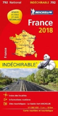 Michelin Karte Frankreich 2018 (widerstandsfähig)