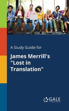 Cover A Study Guide for James Merrill's 