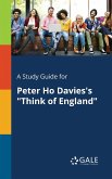 A Study Guide for Peter Ho Davies's &quote;Think of England&quote;