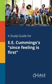 A Study Guide for E.E. Cummings's &quote;since Feeling is First&quote;