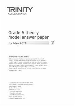 Theory Model Answers 2013 - Grade 6 Theory Model Answers 2013 - Grade 6