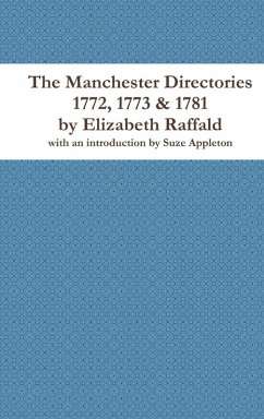 Cover The Manchester Directories 1772, 1773 & 1781 by Elizabeth Raffald