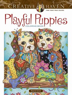 Creative Haven Playful Puppies Coloring Book - Sarnat, Marjorie