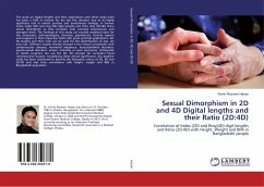 Sexual Dimorphism in 2D and 4D Digital lengths and their Ratio (2D:4D)