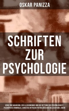 Schriften zur Psychologie (eBook, ePUB) - Panizza, Oskar