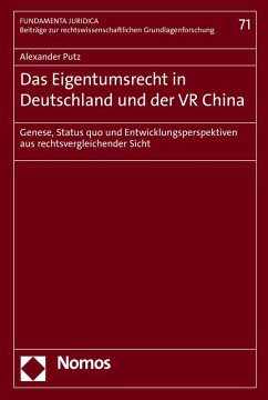Das Eigentumsrecht in Deutschland und der VR China (eBook, PDF) - Putz, Alexander